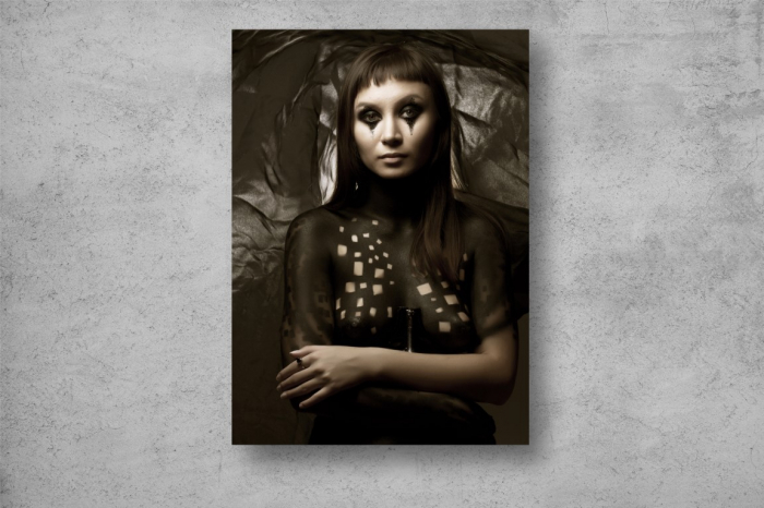 Tablou Canvas - Fata cu machiaj [2]