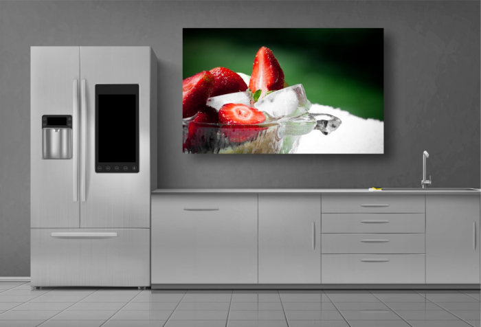 Tablou Canvas Food - Capsuni inghetate [2]