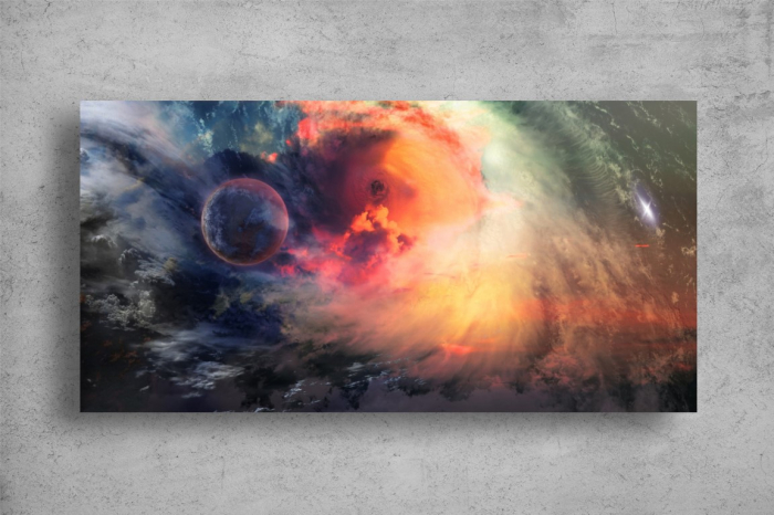 Tablou Canvas - Galaxii in spatiu [2]