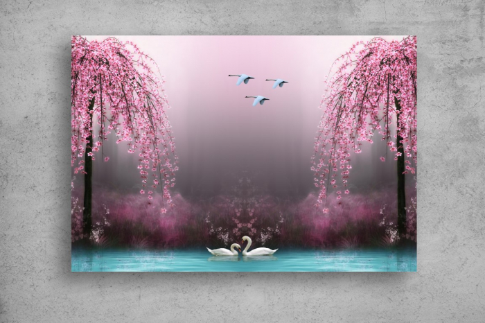 Tablou Canvas - Iubire pe lac [2]