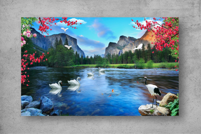 Tablou Canvas - Lacul lebedelor [2]