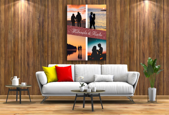 Tablou canvas personalizat - Cuplu (4 fotografii) [2]