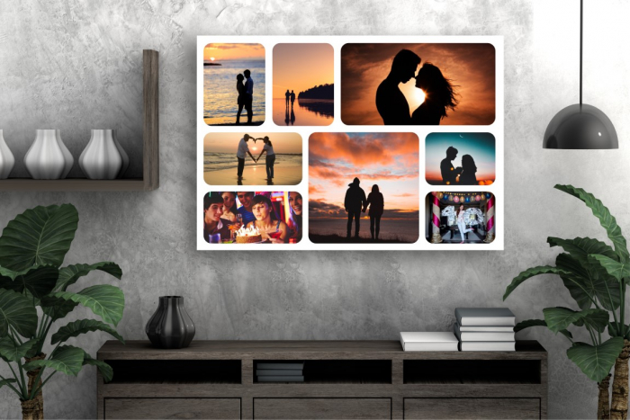 Tablou Canvas Personalizat - Cuplu (8 fotografii, landscape) [2]