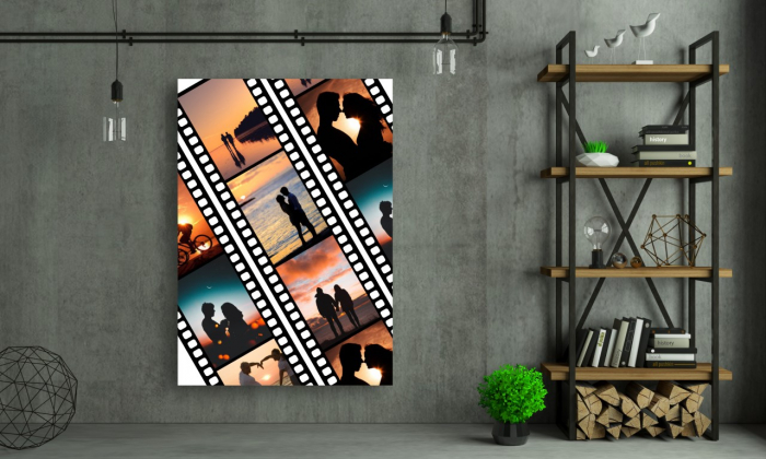Tablou Canvas Personalizat - Cuplu (film colaj fotografii) [2]