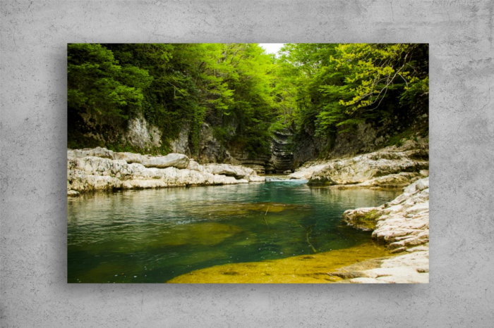 Tablou Canvas - Raul verde din padure [2]