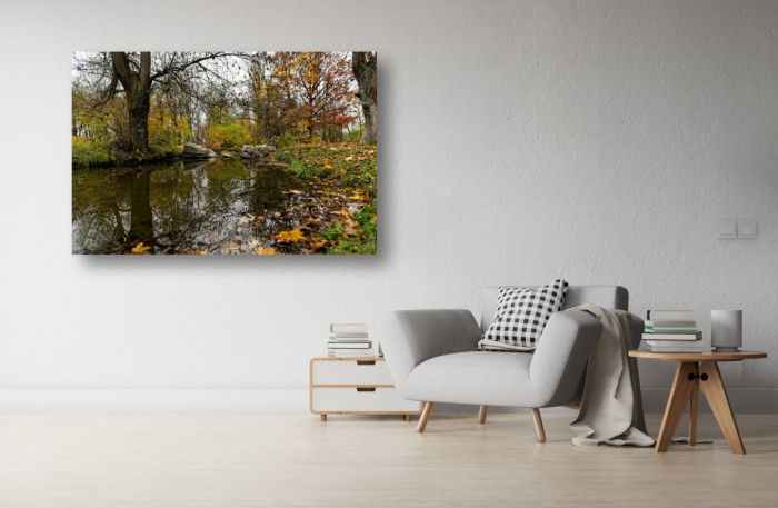 Tablou Canvas - Reflexie in paraul din parc [1]
