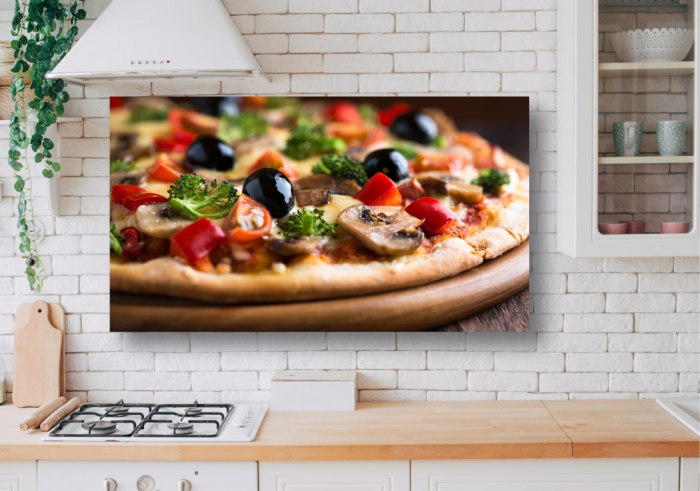 Tablouri Canvas Food - Pizza cu ciuperci si masline [2]