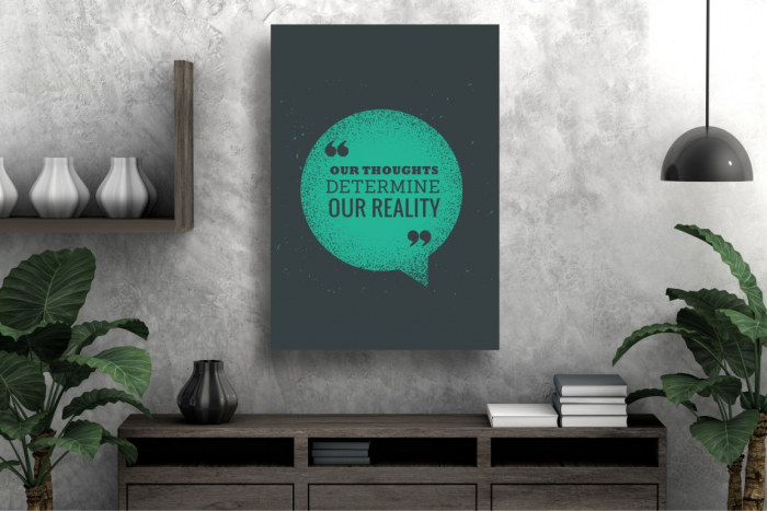 Tablouri Canvas Motivationale - Gandurile determina realitatea fiecaruia [2]