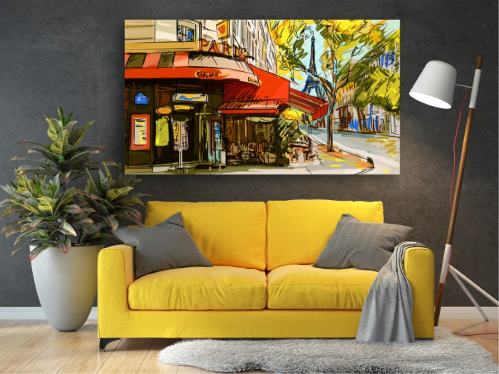 Tablouri Canvas Urbane - Paris cafe [2]