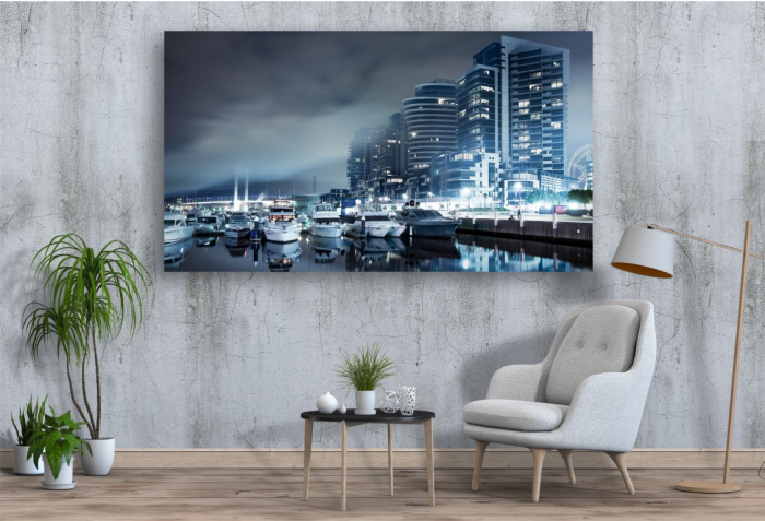 Tablouri Canvas Urbane - Portul din noapte [2]