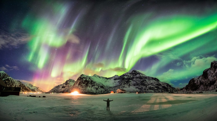 Tapet Premium Canvas - Aurora Boreala 2 [2]