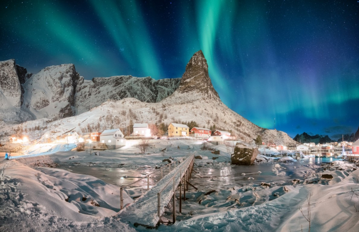 Tapet Premium Canvas - Aurora Boreala 3 [2]