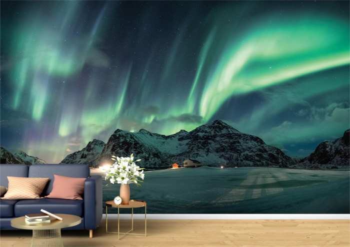 Tapet Premium Canvas - Aurora Boreala 5 [1]