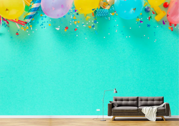 Tapet Premium Canvas - Baloane aniversare [2]