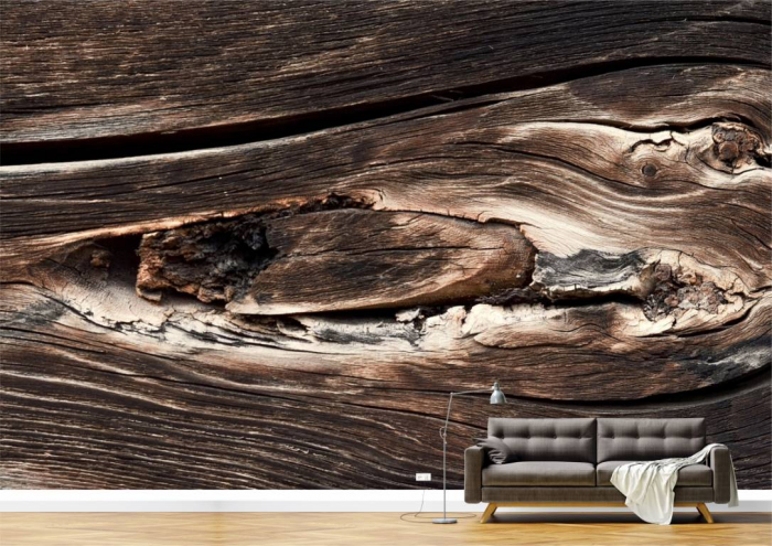 Tapet Premium Canvas - Bucata de lemn [2]