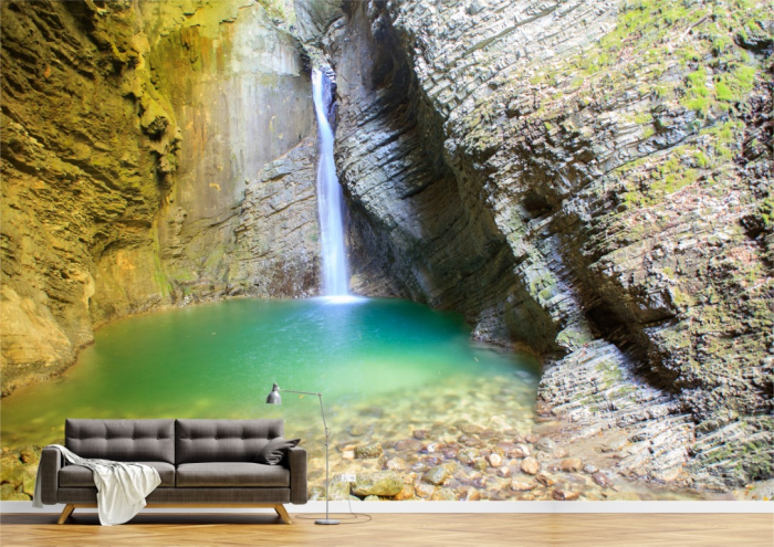 Tapet Premium Canvas - Cascada din Slovenia [1]