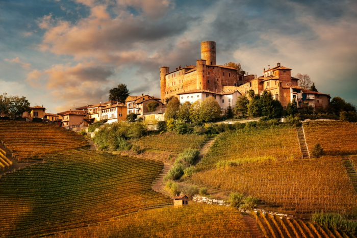 Tapet Premium Canvas - Castelul Falleto Italia [2]