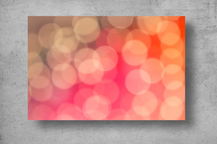 Tapet Premium Canvas - Cercuri albe pe fundal colorat abstract [2]