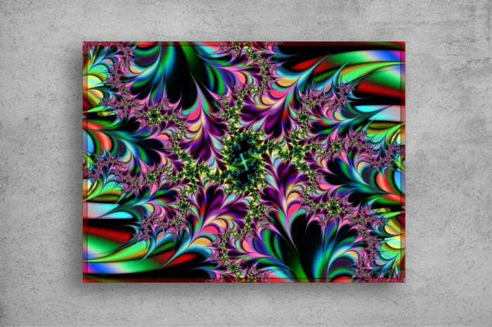 Tapet Premium Canvas - Culori amestecate abstract [2]