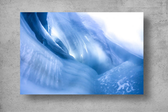 Tapet Premium Canvas - Detaliu cu gheata abstract [2]