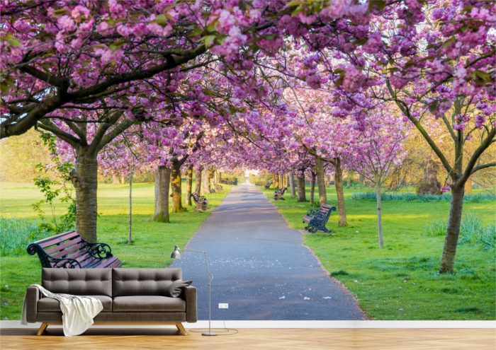 Tapet Premium Canvas - Dimineata in parc [1]