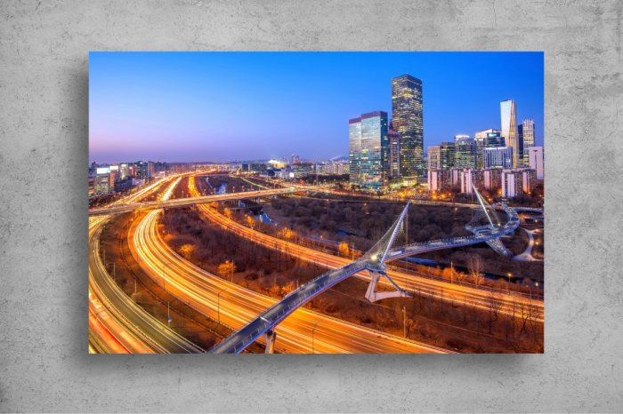 Tapet Premium Canvas - Districtul Singil din Seoul [2]