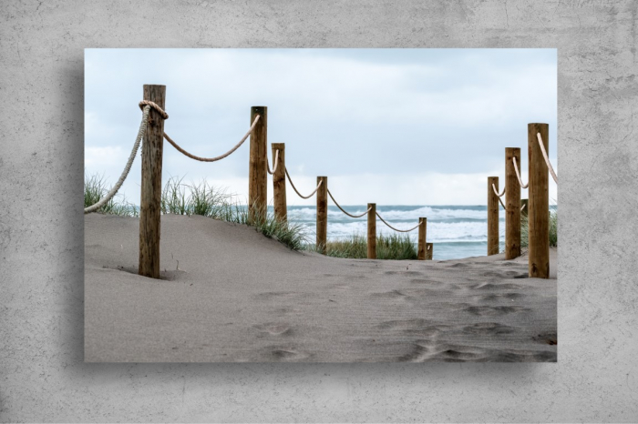 Tapet Premium Canvas - Drumul pe plaja spre ocean [2]