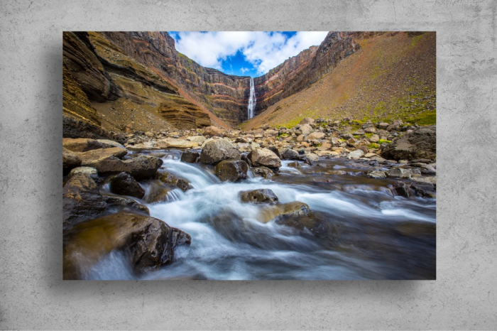 Tapet Premium Canvas - Expunere lunga raul si cascada [2]