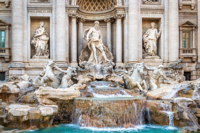 Tapet Premium Canvas - Fantana din Trevi [2]