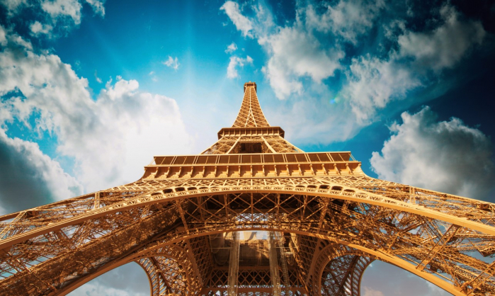 Tapet Premium Canvas - Gigantul Eiffel [2]