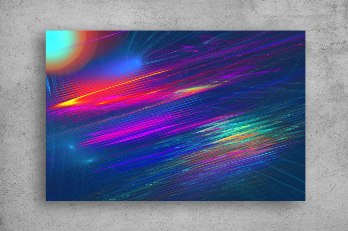 Tapet Premium Canvas - Linii colorate abstract [2]