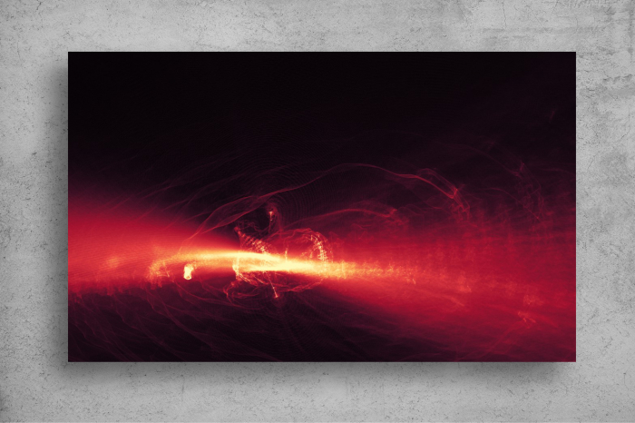 Tapet Premium Canvas - Lumina pe fundal rosiatic abstract [2]