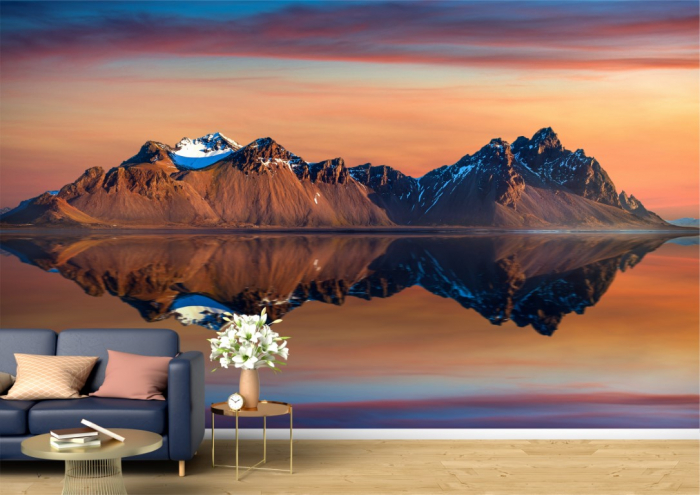 Tapet Premium Canvas - Muntele Vestrahorn din Islanda [1]