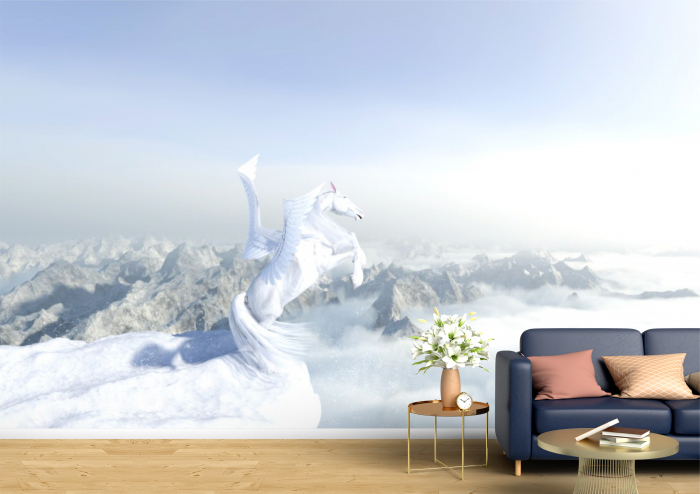 Tapet Premium Canvas - Pegas pregatit de zbor abstract [1]
