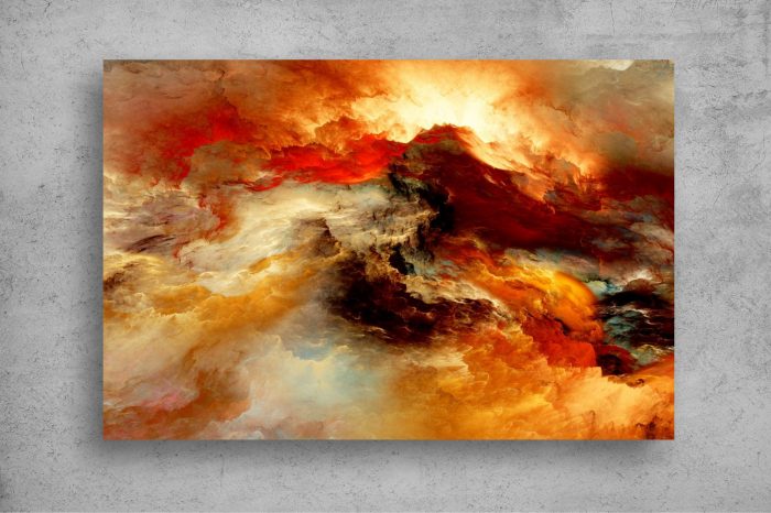 Tapet Premium Canvas - Pictura multicolora abstracta [2]