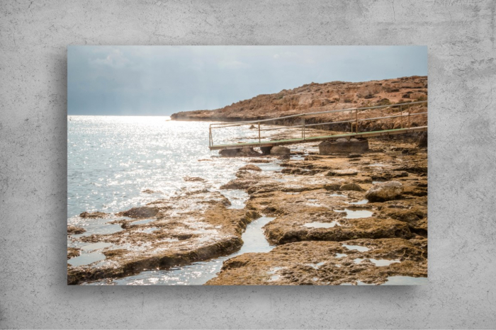 Tapet Premium Canvas - Plaja stancoasa la miezul zilei [2]