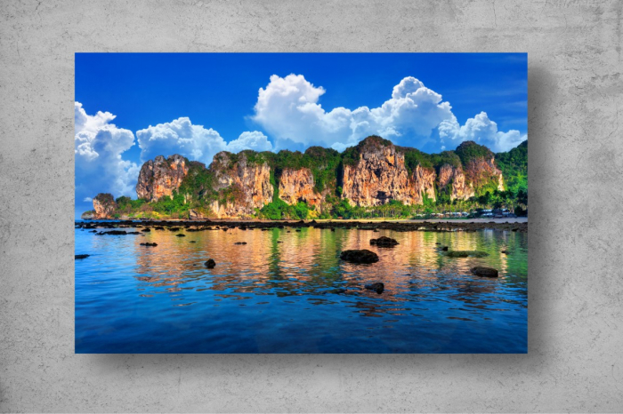 Tapet Premium Canvas - Reflexia din apa pe plaja din Thailanda [2]