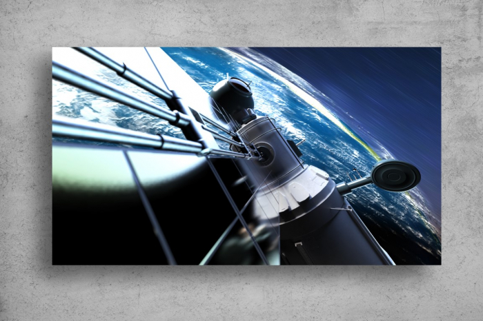 Tapet Premium Canvas - Satelit in spatiu [2]