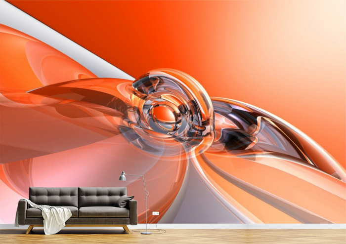 Tapet Premium Canvas - Sfera si forme diferite abstract [1]