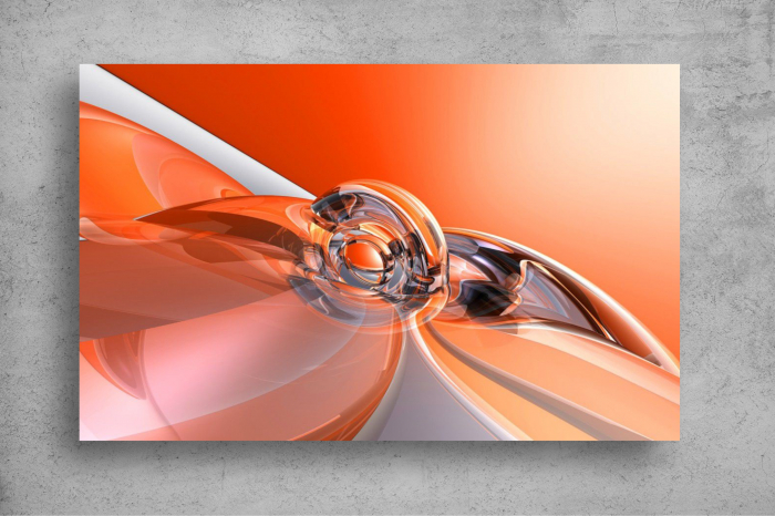 Tapet Premium Canvas - Sfera si forme diferite abstract [2]