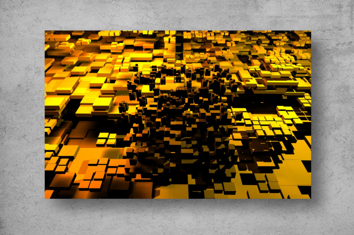 Tapet Premium Canvas - Tapet 3d abstract cuburi si dreptunghiuri [2]