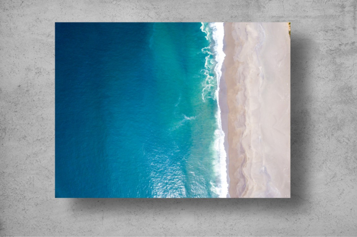 Tapet Premium Canvas - Valurile oceanului intalnesc nisipul [2]
