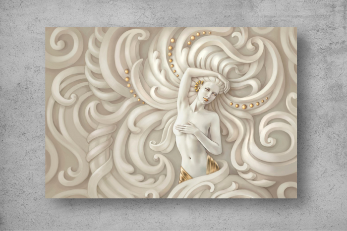 Tapet Premium Canvas - Zeita abstract 3d [2]