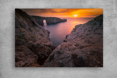 Tablou Canvas - Apus printre stanci [1]