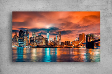 Tablou Canvas - Apusul in Manhattan [1]
