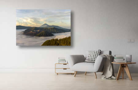Tablouri Canvas cu peisaje - Tablou Canvas - Apusul printre vulcani