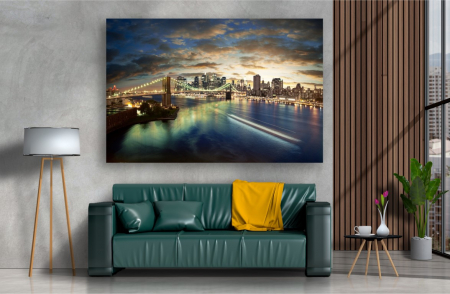 Tablouri Canvas Urbane - Tablou Canvas - Aurora boreala a apei