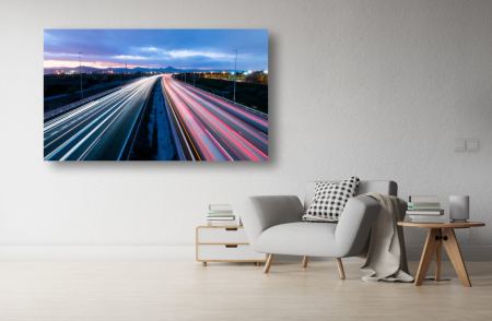 Tablouri Canvas Urbane - Tablou Canvas - Autostrada cu doua sensuri aglomerata