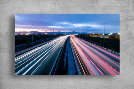 Tablou Canvas - Autostrada cu doua sensuri aglomerata [1]