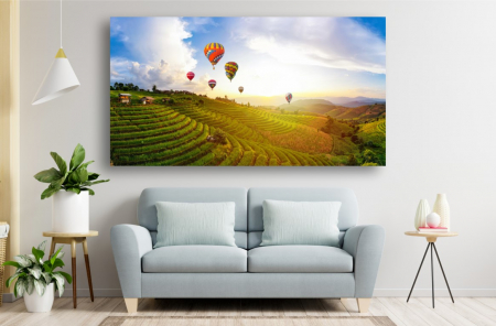 Tablouri Canvas cu peisaje - Tablou Canvas - Baloane colorate in zbor